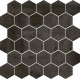 Mosaico Hexagono Acero Black Cifre Cerámica Cifre Acero Lapatto