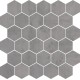 Mosaico Hexagono Acero Pearl