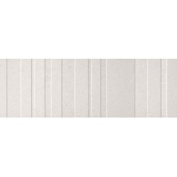 Cifre. Azulejo de pared imitación piedra Limestone White 40x120 rec
