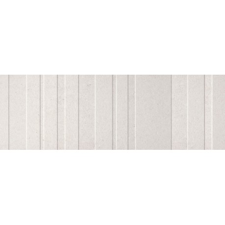 Cifre. Azulejo de pared imitación piedra Limestone White 40x120 rec