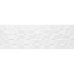 Tau Cerámica Sun blanco relieve cubic azulejos 25x75 Tau Sun Faïence Blanc Tau Cerámica