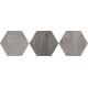 Oset Iron Grey porcelánico Hexagonal 20x24