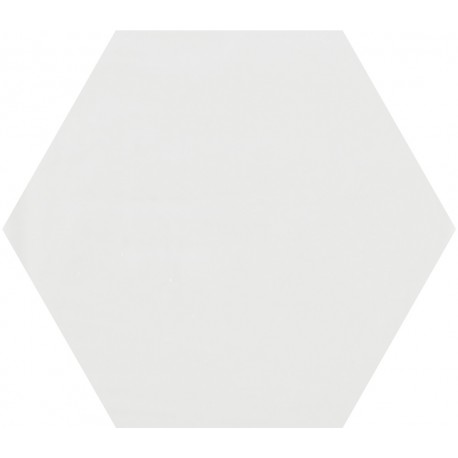 Prissmacer. Carrelage hexagonal Shiny White aspect manuel 19.8x22.9 Prissmacer  Shiny Faïence hexagonale brillant Prissmacer
