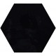 Prissmacer. Carrelage hexagonal Shiny Black aspect manuel 19.8x22.9 Prissmacer Shiny Faïence hexagonale brillant Prissmacer