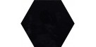 Prissmacer. Carrelage hexagonal Shiny Black aspect manuel 19.8x22.9 Prissmacer  Shiny Faïence hexagonale brillant Prissmacer