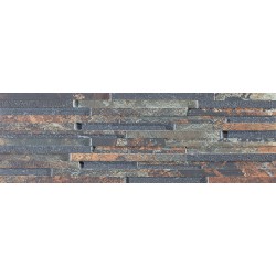 Prissmacer. Grès cérame effet pierre Denali Magma 16.3x51.7x 14mm épaisseur Prissmacer Denali Carrelage effet pierre Façades...