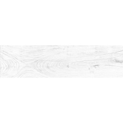 Colorker Columbia blanc 22x84 grès cérame effet bois blanc