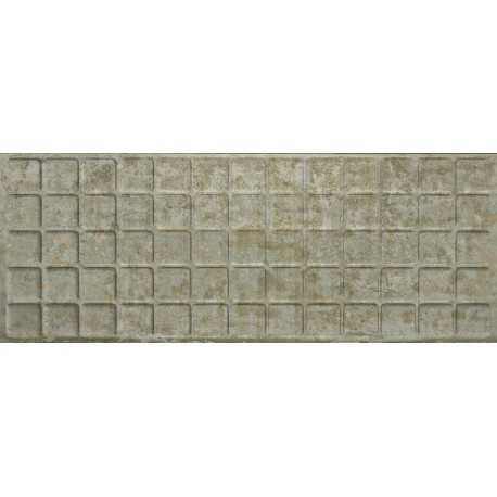 Aparici. Grunge Square Grey 45x120 rect faïence efett métal Aparici Grunge Wall Faïence métallique 45x120 rec Aparici