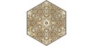 Aparici. Terre Stamp Hexagon 25x29 Grès cérame imitation terre cuite Aparici  Terre Carrelage Effet Argile Aparici
