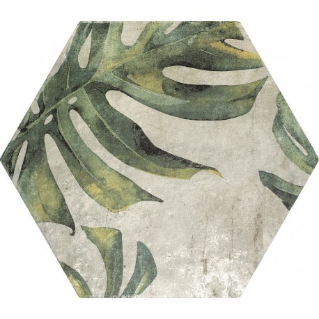 Zyx. Porcelánico Amazonia Tropic Emerald Hexagonal 32x36,8 Colorker Amazonia Porcelánico Zyx Colorker