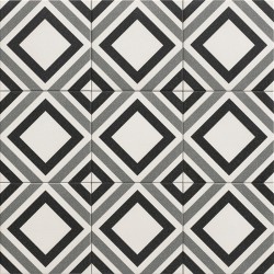 Mainzu. Belfast Black 20x20 Mainzu Trinity Pavimento efecto hidráulico Mainzu
