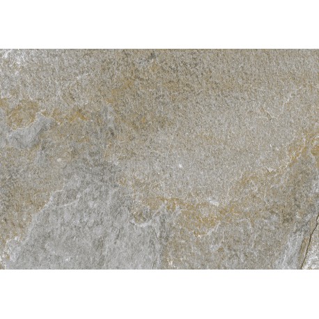 HDC. Grès cérame antidérapant pour extérieur effet pierre Riviera White 45x65