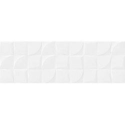 Geotiles. Relieve Blanco Brillo 30x90 rectificado Geotiles Blancos Azulejos Blanco Geotiles