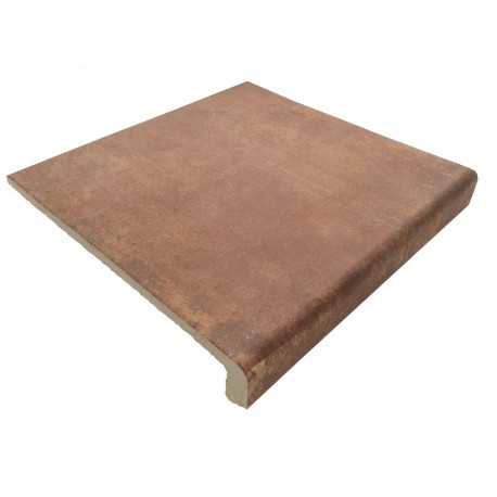 Keros. Peldaño extrusionado Ares Cotto 33x33 Porcelánico antideslizante Ares Porcelánico rústico exterior Keros