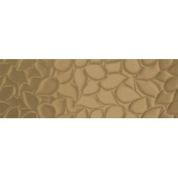 SHO. Colours Relief Leaf Cooper matt 33x100rec Azulejos Sanchis Colours Faïence monochrome Sho