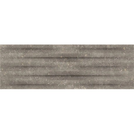 Sanchis Home. Relief Horizon Cement Stone Dark Grey 25x75 Azulejos Sanchis  Cement Stone Faïence effet Beton SHO