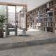 Vives. Huella Bali Grafito Antideslizante 31x60 Peldaño extrusión Vives Bali Porcelánico efecto piedra Vives