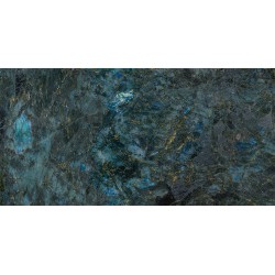Geotiles. Labradorite blue Poli 60x120 rectifieé Geotiles Labradorite Blue Carrelage effet marbre Geotiles