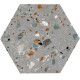 Prissmacer. Hexagonal Gobi Grigio 20x24 Carrelage matt