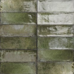 Mainzu. Armoni Green 10x30 Azulejo Brillo mate Mainzu Armoni Azulejo efecto manual 10x30 Mainzu