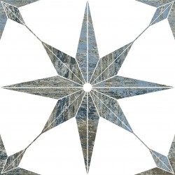 Codicer. Stella Cassis Blue 25x25 Carrelage Naturel Codicer Stella Carrelage effet hidraulique Codicer