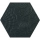 Codicer. Hexagonal Gaudi Black 22x25 Porcelánico natural