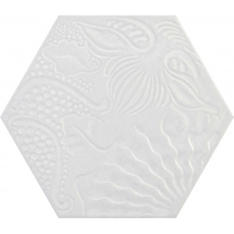 Codicer. Hexagonal Gaudi White 22x25 Porcelánico natural Codicer  Gaudi Porcelánico Hexagonal Codicer