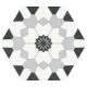 Keros. Hexa Venezia Nero 23x27 Porcelánico Hexagonal Keros Venecia Porcelánico Hexagonal Keros