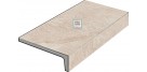 Tuscania. Tribeca Beige 15x30x4 Elemento L monolitico outdoor Tuscania Ceramiche Tribeca Porcelánico efecto pizarra Tuscania