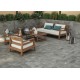 Tuscania. Tribeca Dark Grey 15,1x30,6 Porcelánico Antideslizante Tuscania Ceramiche Tribeca Porcelánico efecto pizarra Tuscania