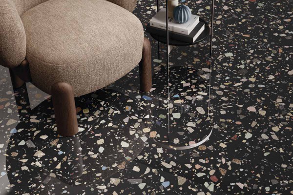 Porcelánico efecto terrazzo pulido Gemstone Cifre cerámica 