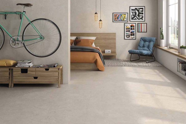 Porcelánico rectificado efecto piedra caliza para interior y exterior. Montpellier Geotiles