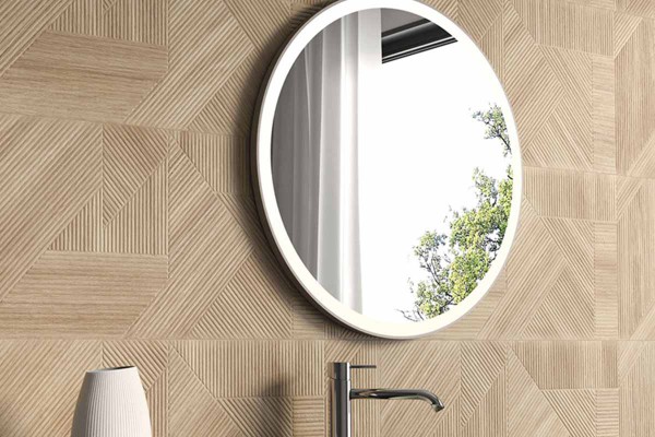 Découvrez la collection de revêtements effet bois gaufré Geotiles Relieve Tabala pour une décoration chaleureuse et authentique dans vos espaces intérieurs.