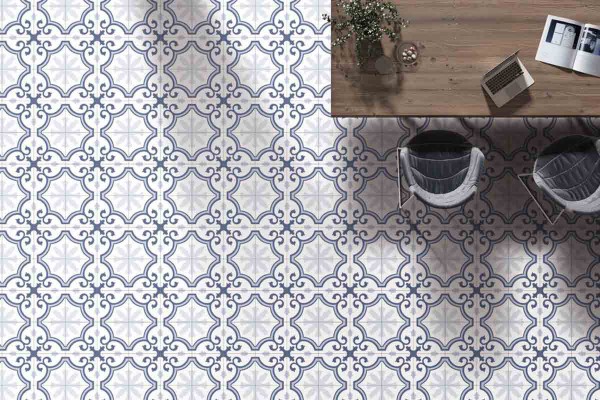 mytile.online - Colección Lacour de 25x25 de Codicer: el encanto del pavimento hidráulico en tu hogar, en cuatro colores vibrantes.