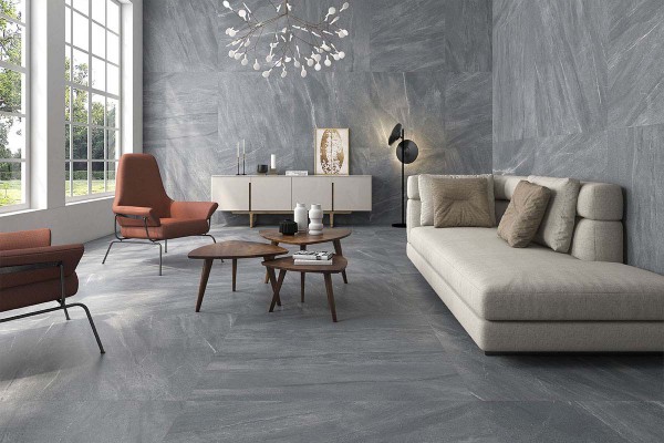 Porcelánico efecto piedra para interior. Lavica Geotiles